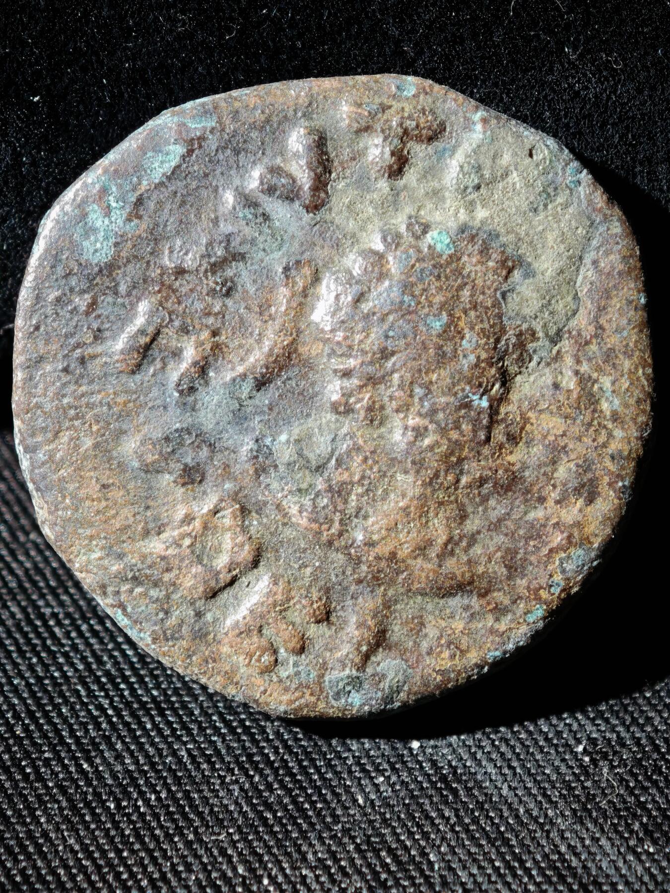 109期新疆红钱粟特钱币丝路钱币专场 贵霜无名王铜币