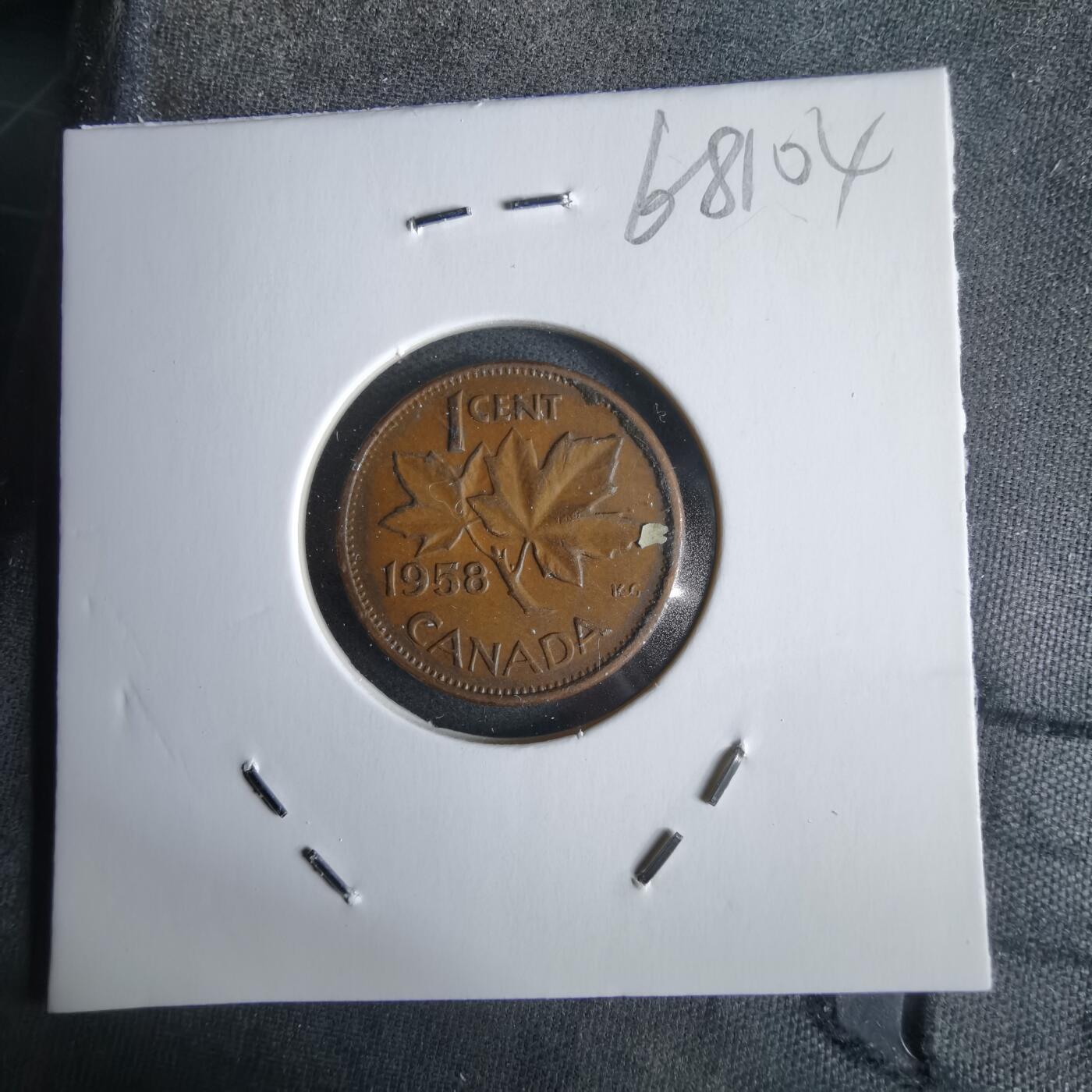 沼泽如烟--第968场 加拿大1958年一分