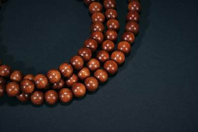 上海都达杂项专场七十三【全场包邮】 海南黄花梨0.6圆珠多圈手串 附鉴定证书86-261