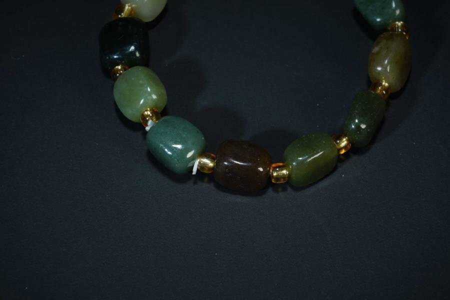 上海都达杂项专场五（全场包邮） 天然 和田玉随形糖珠手串 附鉴定证书87-49