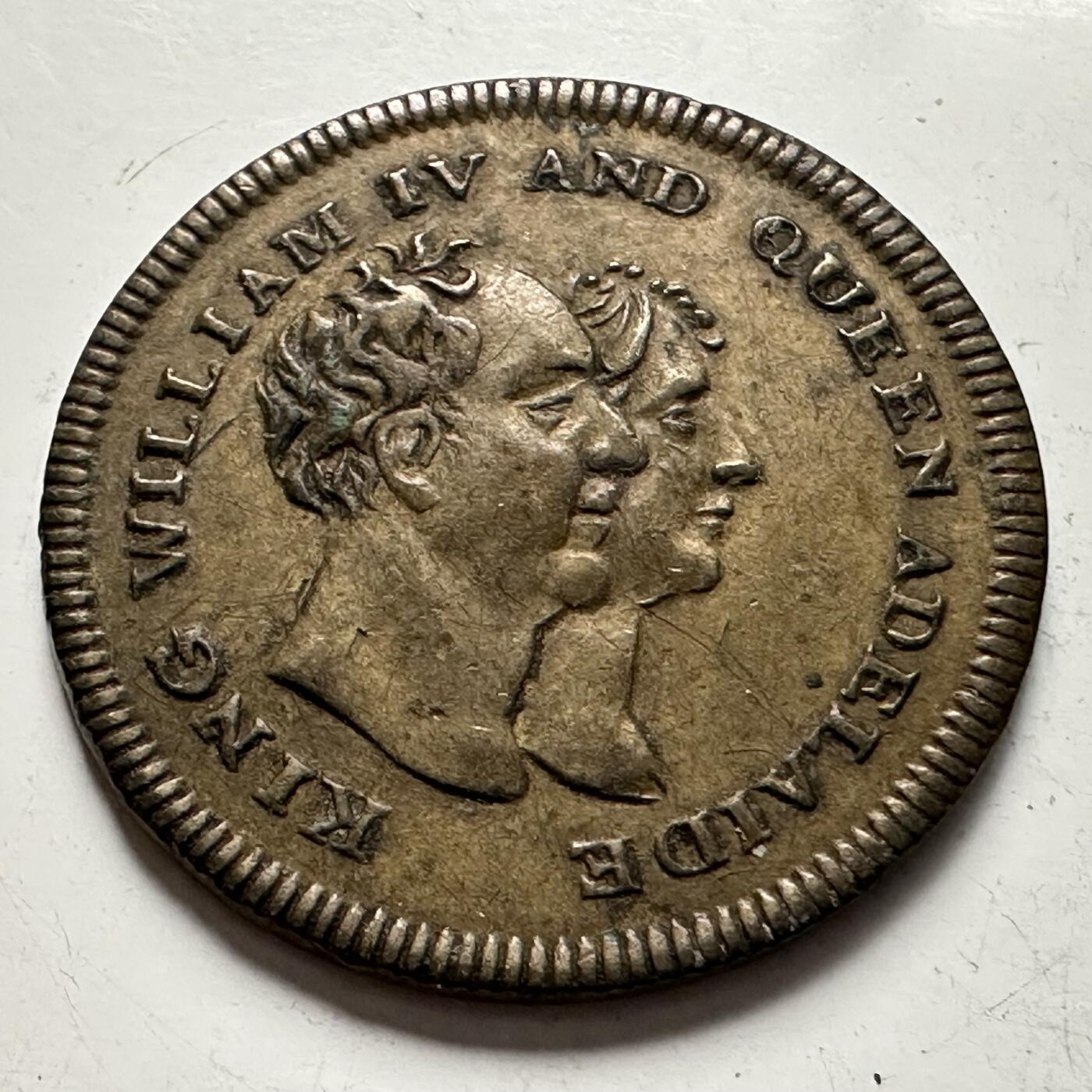 🌹外币初藏🌹🐯2026年第10场  每周二四六晚8️⃣点 接代拍 英国1831年威廉四世与阿德莱德女王加冕纪念代用币（Token）24.6毫米