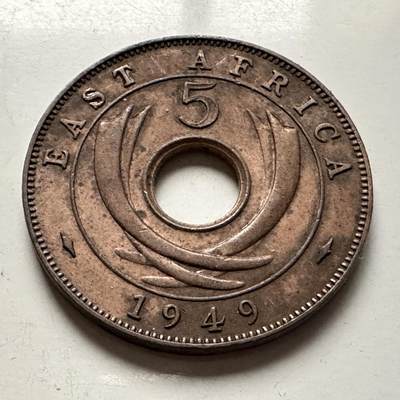 🌹外币初藏🌹🐯2026年第10场  每周二四六晚8️⃣点 接代拍 - 英属东非1949年5分