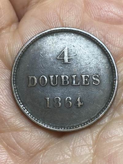 2026年第十二场(总第一百八十一场）外国好品散币场(免佣金) - 英属根西岛🇬🇬1864年4道布(维多利亚女王第二版)