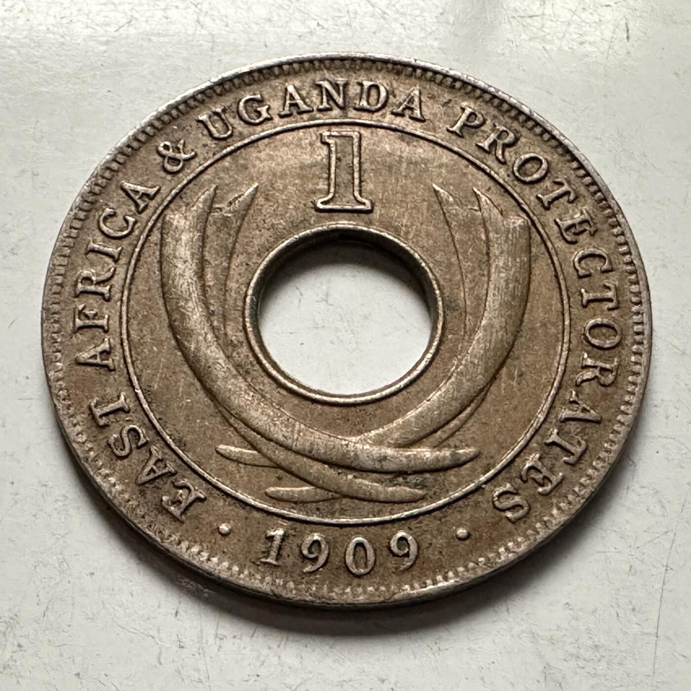 🌹外币初藏🌹🐯2026年第10场  每周二四六晚8️⃣点 接代拍 英属东非和乌干达保护地1909年一分 爱七