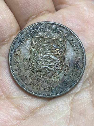 2026年第十二场(总第一百八十一场）外国好品散币场(免佣金) - 英属泽西岛🇯🇪1960年1/12先令(查理二世登基300周年纪念币)