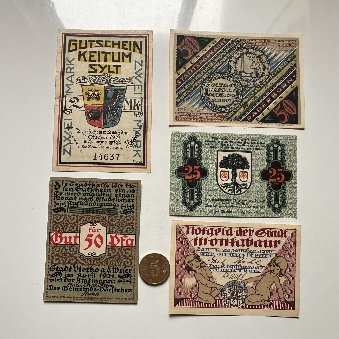 🌹外币初藏🌹🐯2026年第10场  每周二四六晚8️⃣点 接代拍 德国一战时期紧急币—9