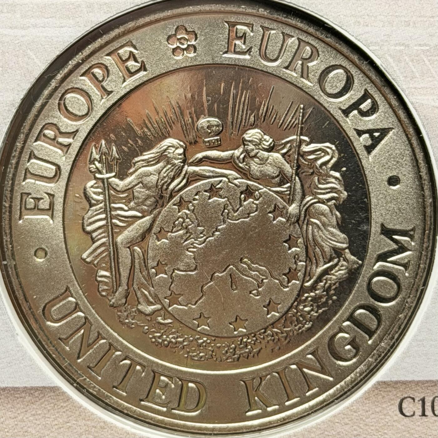 ＜星葵钱币社＞散币克朗场第68期·1月23日发货 〈邮币封·签名版〉英格兰1993年塔桥25埃居克朗型纪念币