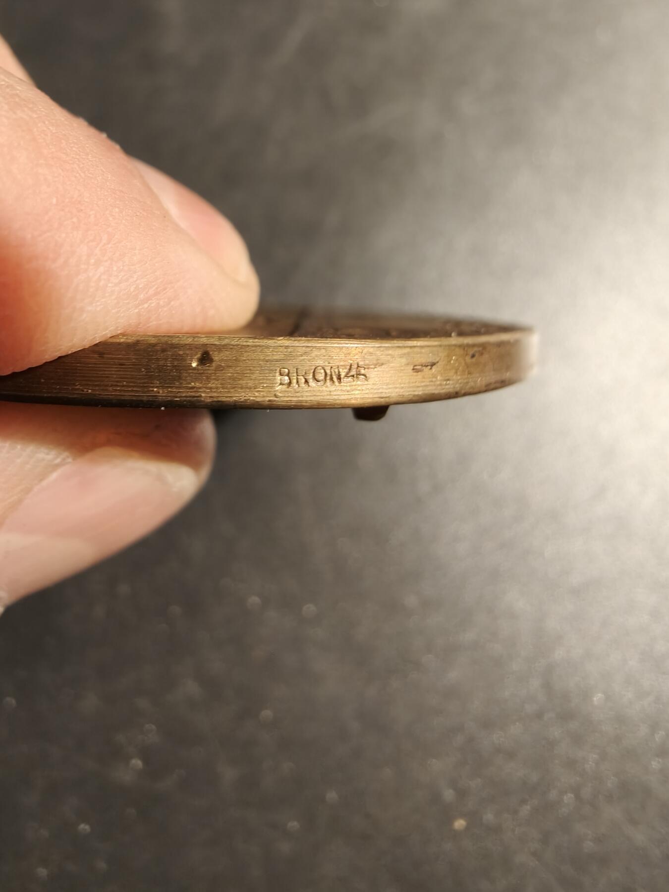 老王徽章第178期 法国电气公司大铜章   大师Dropsy作品    直径54mm    重量72.2g