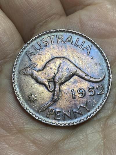 2026年第十二场(总第一百八十一场）外国好品散币场(免佣金) - 澳大利亚🇦🇺1952年1便士(乔治六世逝世年，第二版关门年， m版墨尔本造)