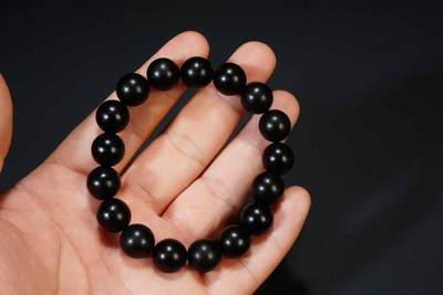 上海都达杂项专场四（全场包邮） - 印度小叶紫檀1.2圆珠手串 附鉴定证书86-271