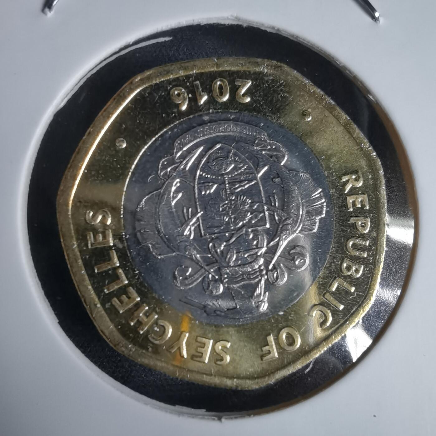 沼泽如烟--第969场 塞舌尔2016年10卢比大乌龟