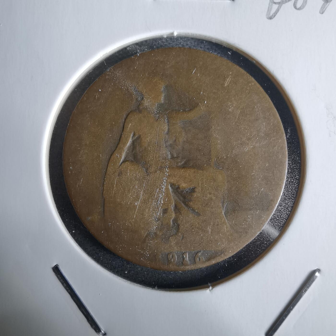 沼泽如烟--第968场 英国1916年半便士