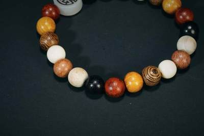 上海都达杂项专场七十三【全场包邮】 天然多宝圆珠手串86-291