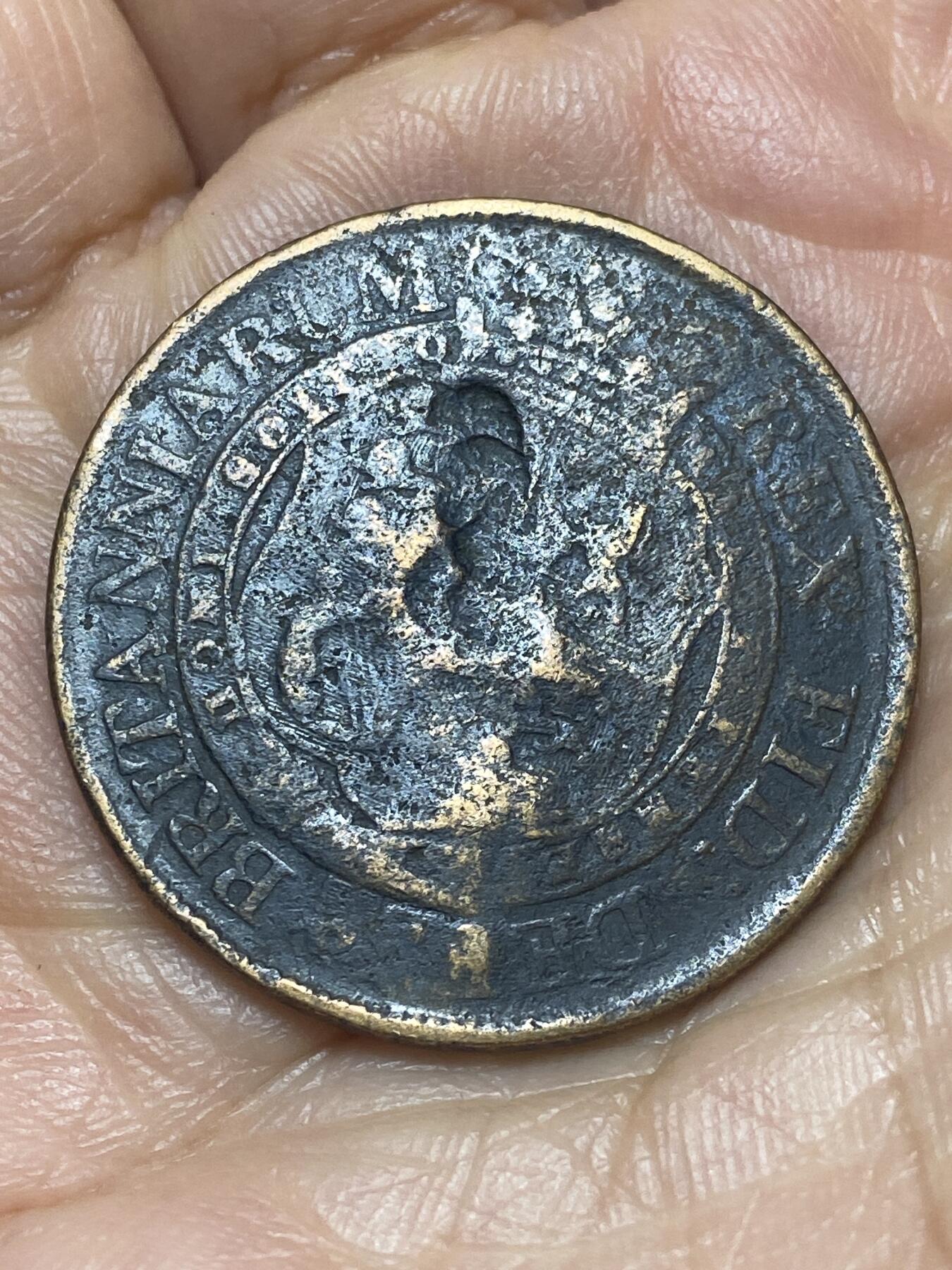 2026年第十二场(总第一百八十一场）外国好品散币场(免佣金) 少见有伤–英国🇬🇧1820年1/2便士代币