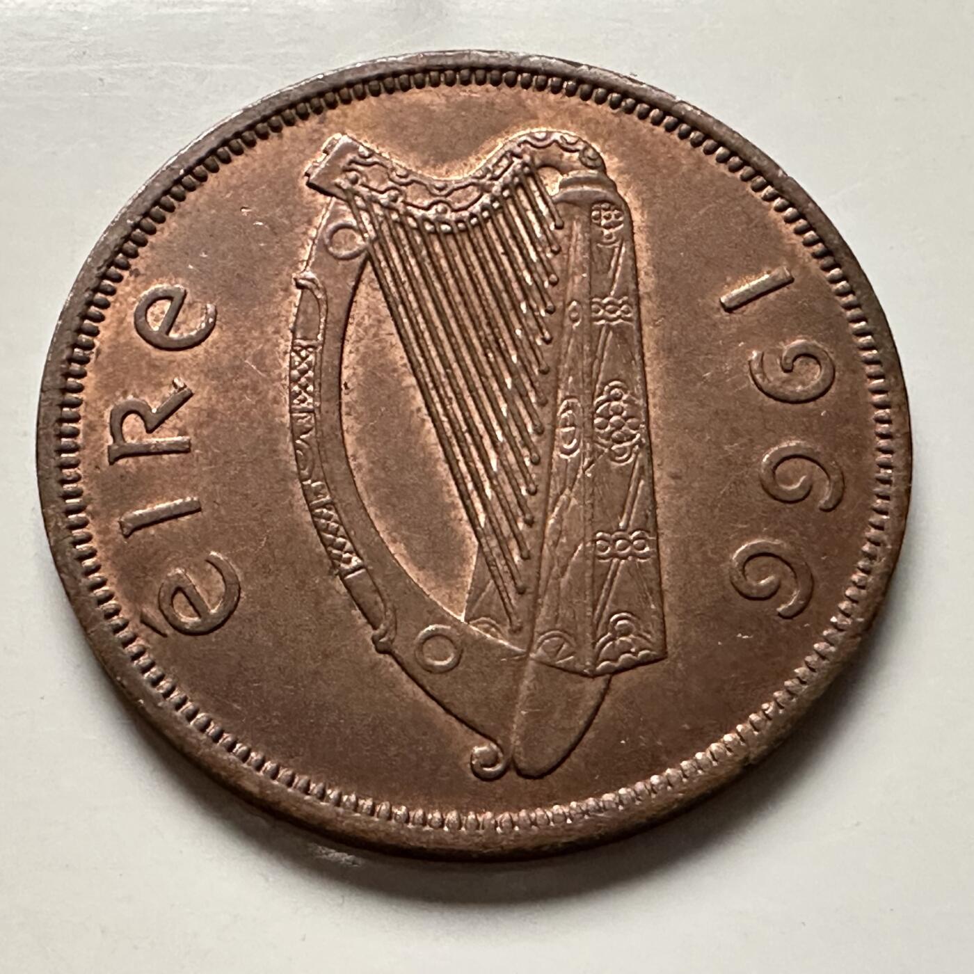 🌹外币初藏🌹🐯2026年第10场  每周二四六晚8️⃣点 接代拍 爱尔兰1966年一便士 c