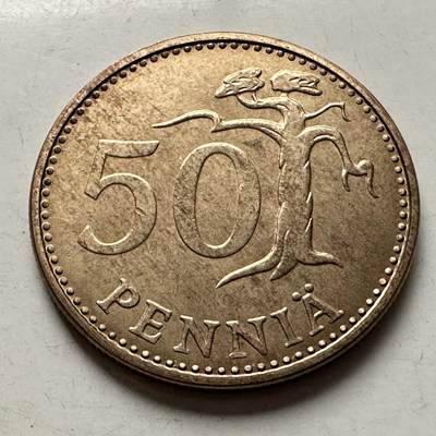 🌹外币初藏🌹🐯2026年第10场  每周二四六晚8️⃣点 接代拍 - 芬兰1977年50芬尼