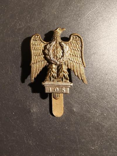 老王徽章第178期 - 英国皇家龙骑兵第一龙骑兵团105中队帽徽    一战时期