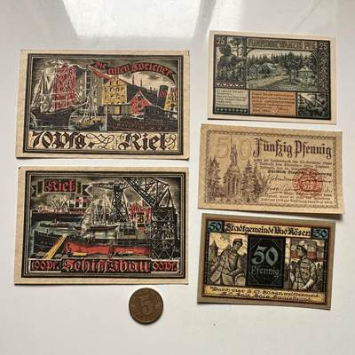 🌹外币初藏🌹🐯2026年第10场  每周二四六晚8️⃣点 接代拍 - 德国一战时期紧急币—8