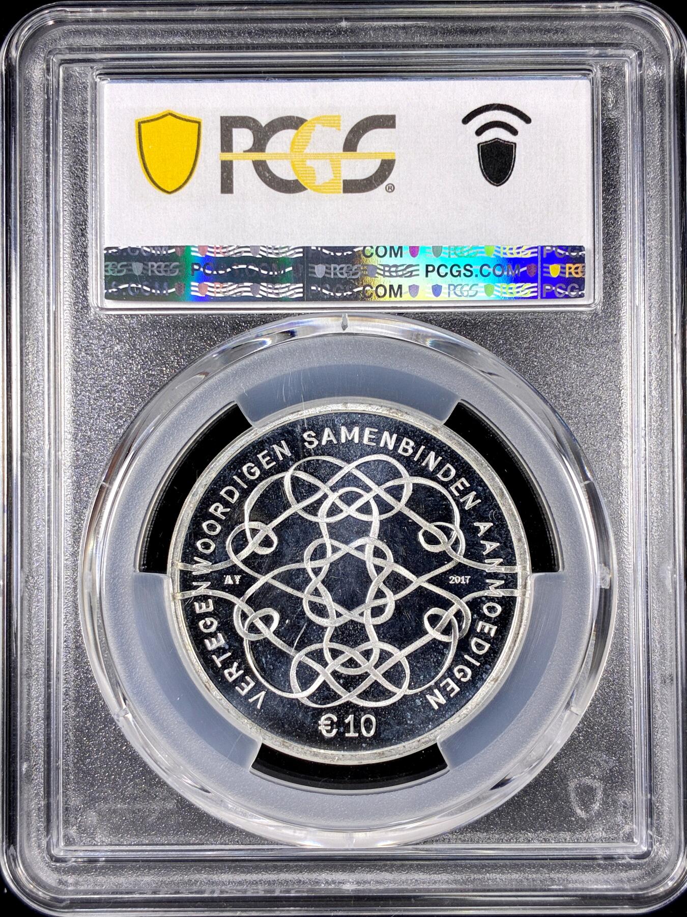 【雨安】【直播拍卖】【第0126期-评级币章】2026-01-24 周六 19:30 [评级欧元] Netherlands 欧元 荷兰 10欧元 2017年 国王50岁生日 PCGS-PR67DCAM 精制币