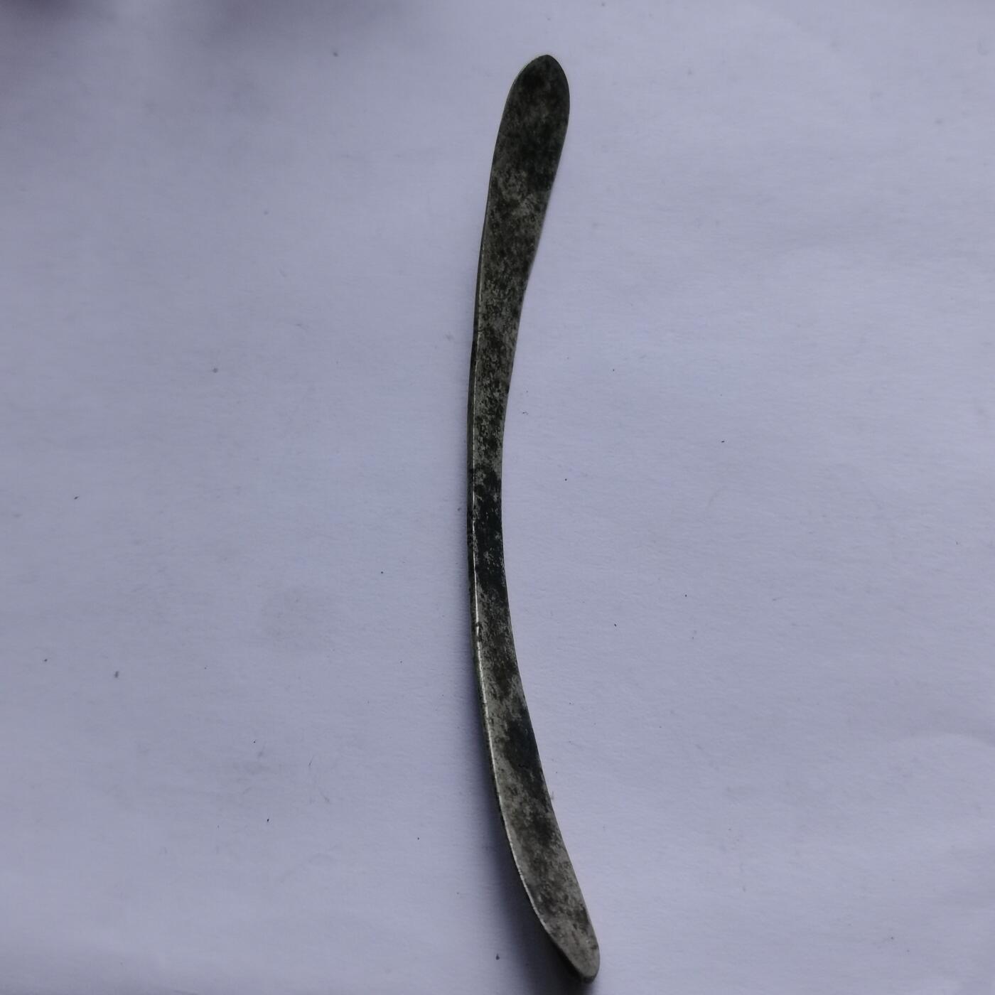 杂件专场95期 清代老银发簪，双鱼图案精美花纹