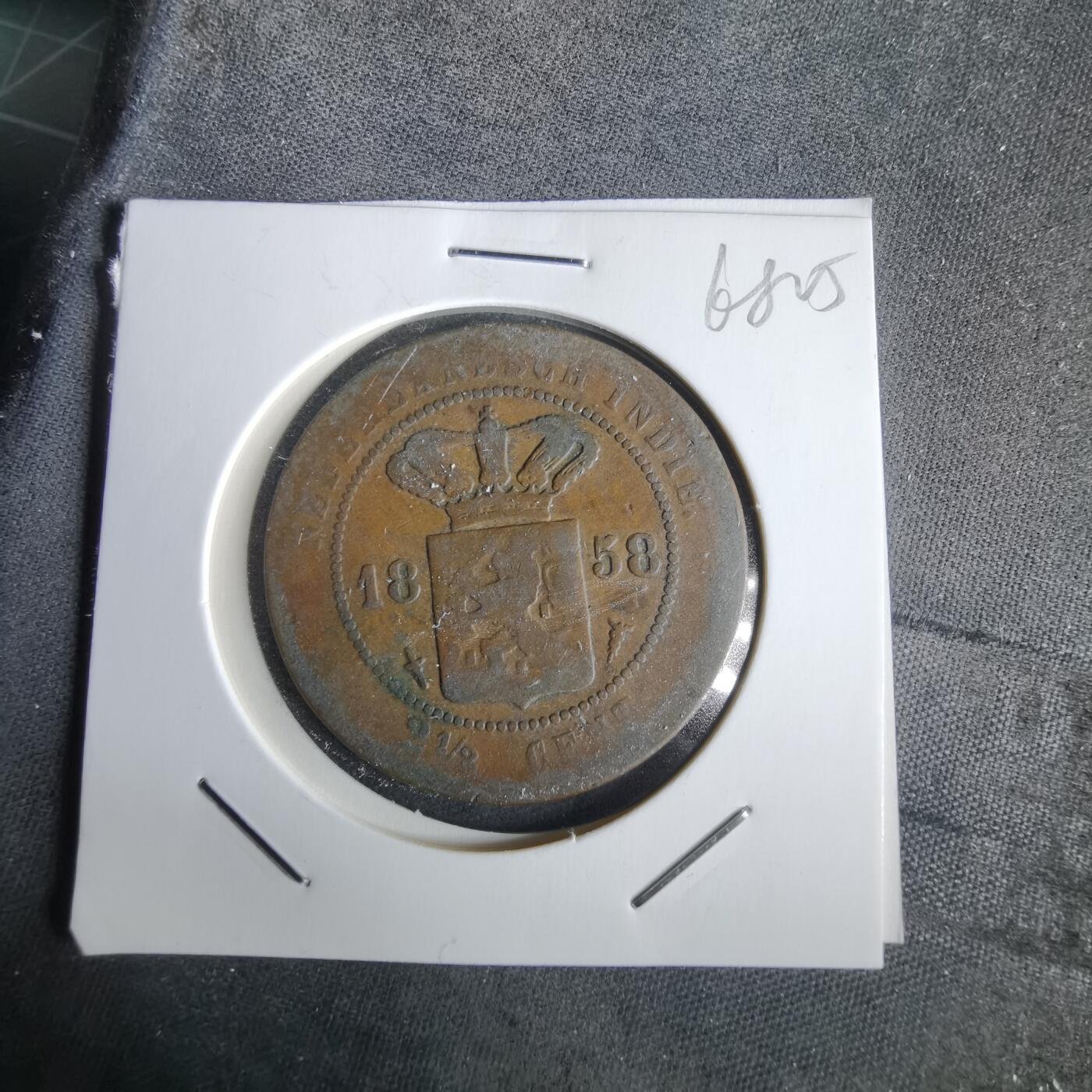 沼泽如烟--第968场 荷属东印度1858年2.5分