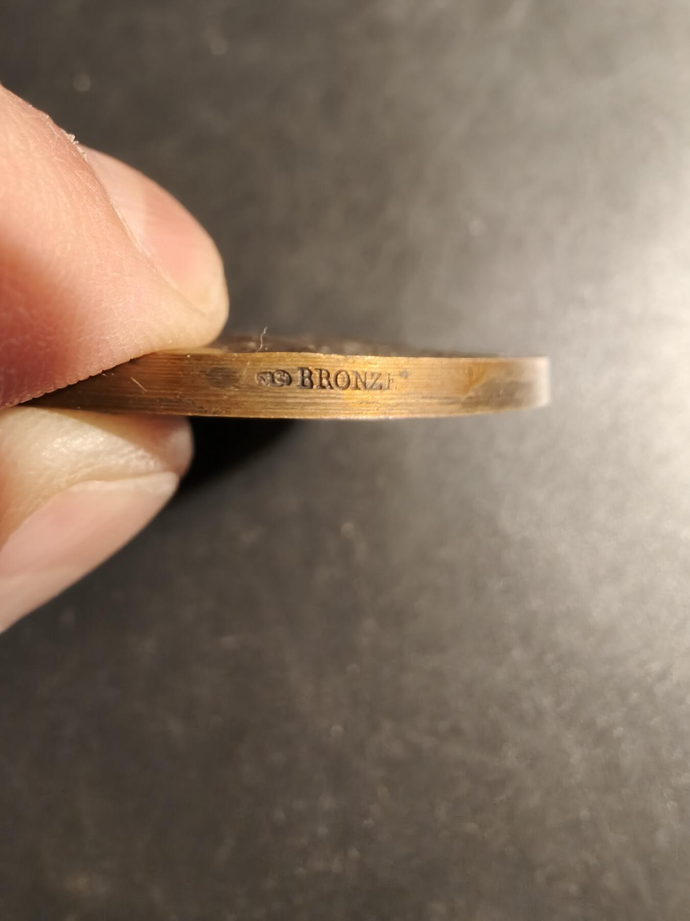 老王徽章第178期 法国农业协会大铜章    大师阿尔菲杜布瓦作品    直径50mm    重量61.1g