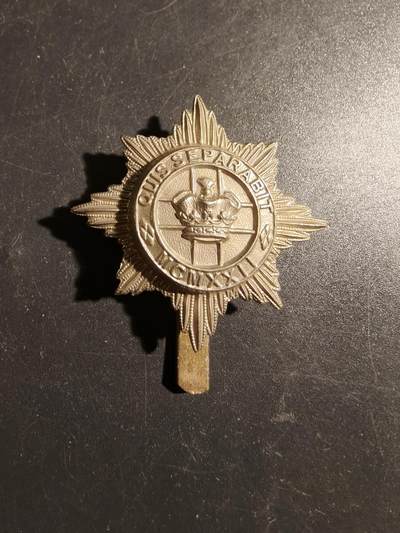 老王徽章第178期 - 英国陆军第4/第7皇家龙骑兵卫队帽徽     一战时期