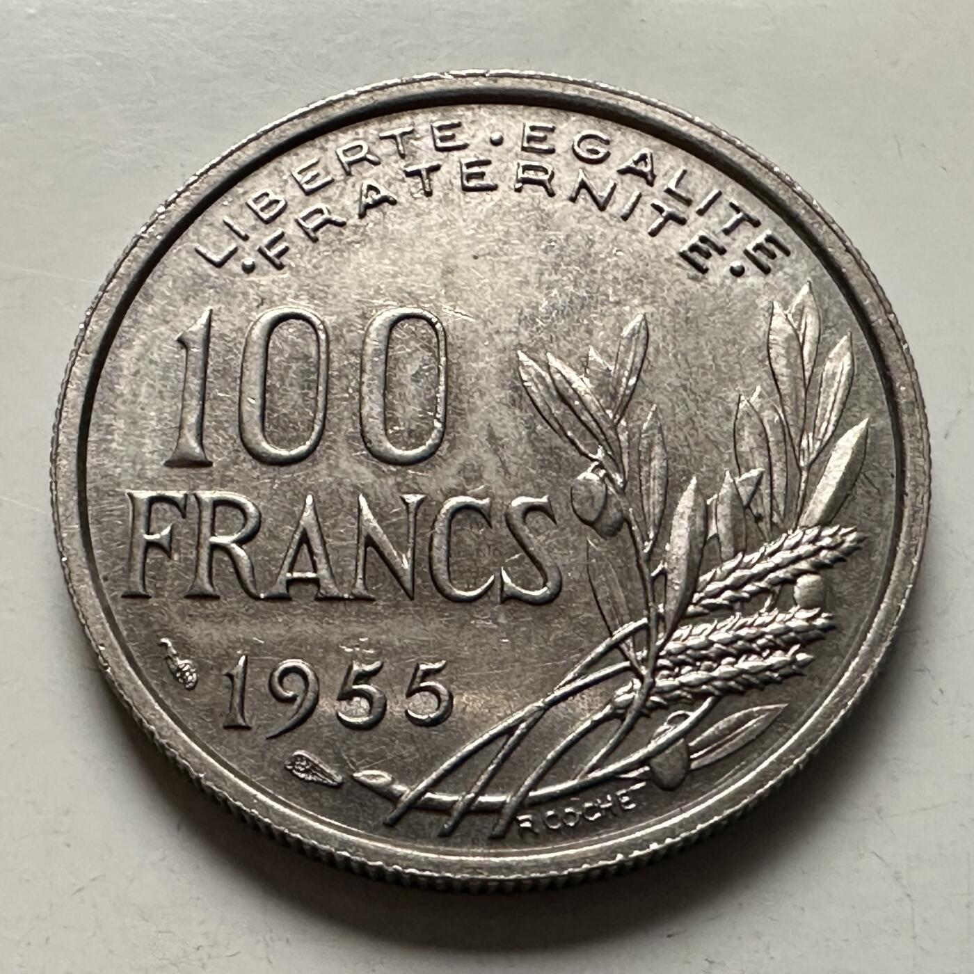 🌹外币初藏🌹🐯2026年第10场  每周二四六晚8️⃣点 接代拍 法国1955年100法郎