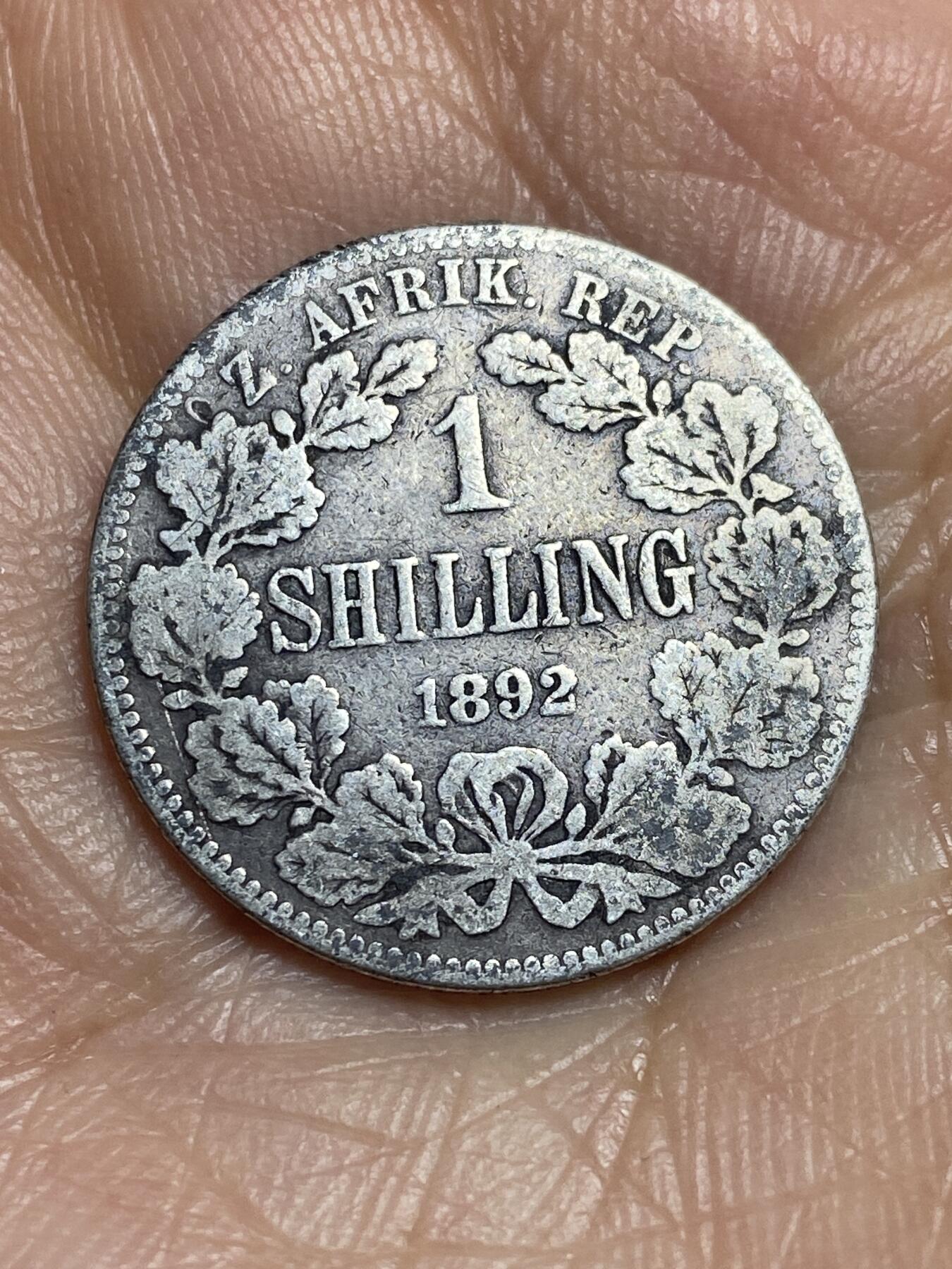 2026年第十二场(总第一百八十一场）外国好品散币场(免佣金) 少见–南非共和国(德兰士瓦)1892年1先令银币(发行量最少年份，首发年，925高银)