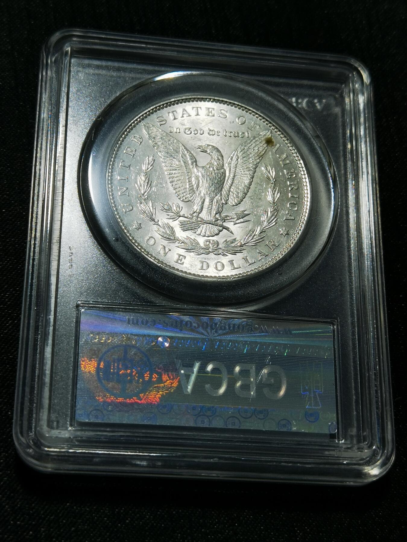 天下钱庄专场欢迎参拍 公博评级MS64 1898美国摩根一美元银币