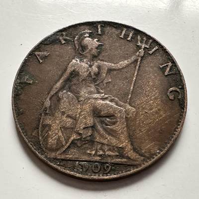 🌹外币初藏🌹🐯2026年第10场  每周二四六晚8️⃣点 接代拍 - 英国1909年一法新