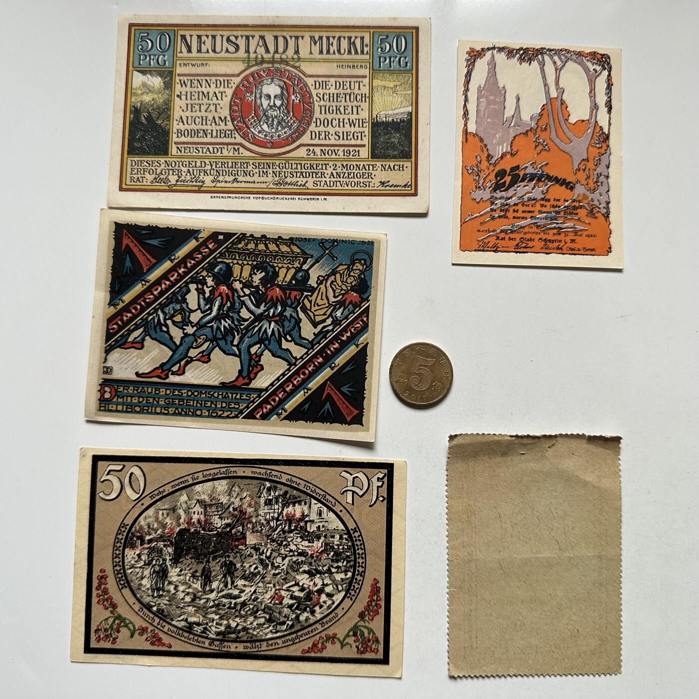 🌹外币初藏🌹🐯2026年第10场  每周二四六晚8️⃣点 接代拍 德国一战时期紧急币—2