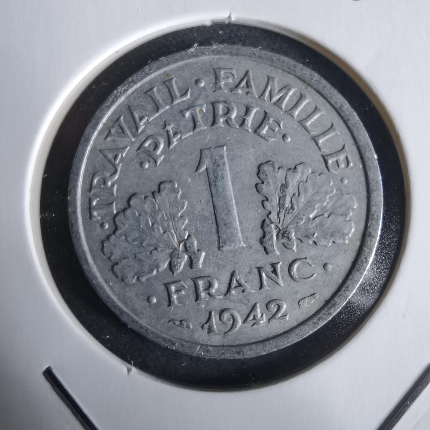 沼泽如烟--第968场 法国1942年1法郎