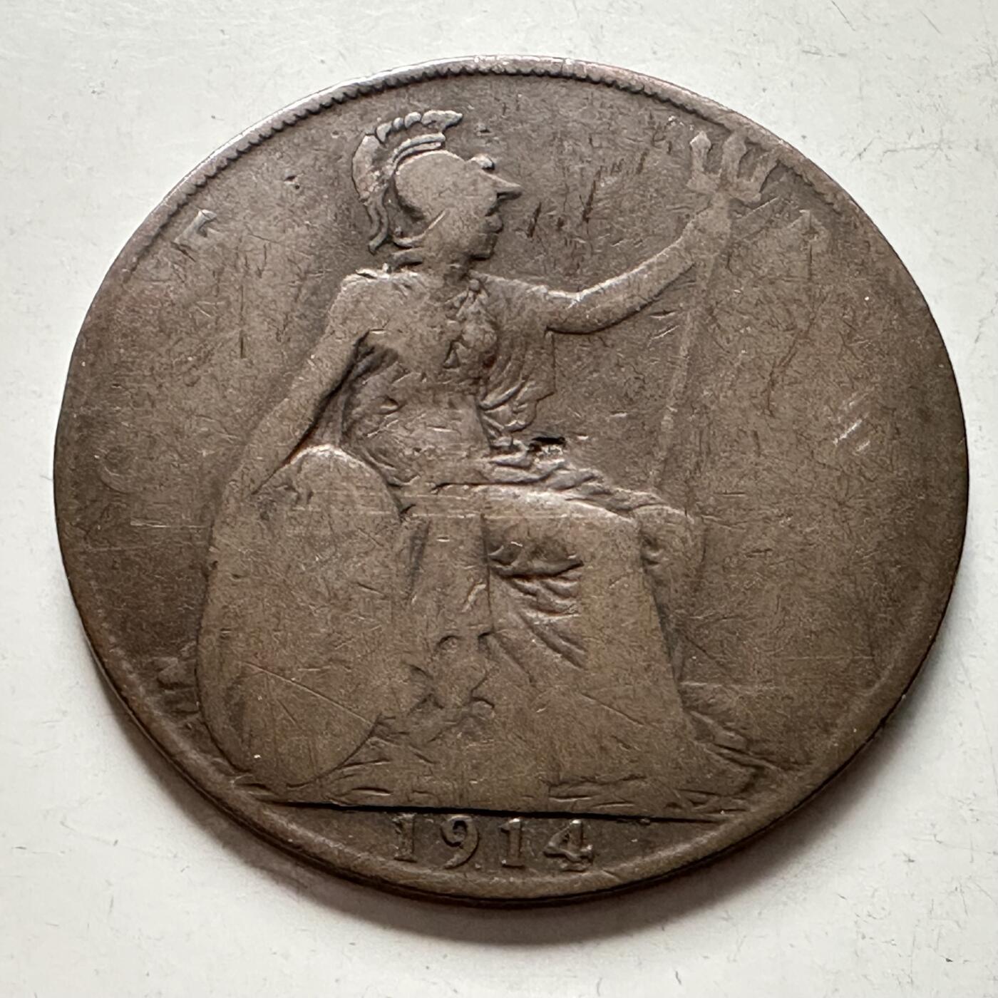 🌹外币初藏🌹🐯2026年第10场  每周二四六晚8️⃣点 接代拍 英国1914年一便士