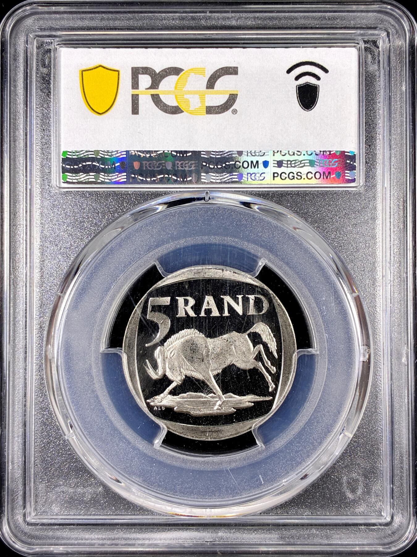 【雨安】【直播拍卖】【第0126期-评级币章】2026-01-24 周六 19:30 [评级现代] South Africa 南非 5兰特 2000年 曼德拉 PCGS-PL66