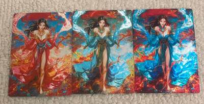 春节前倒数第三场！！龙虎卡牌-七三场（满200元包邮，无佣金，每周六结拍，欢迎送拍） - 粗闪+冷烫粗闪+光刻 奇点 宗rich 玄灵谱 - 女魃三工艺