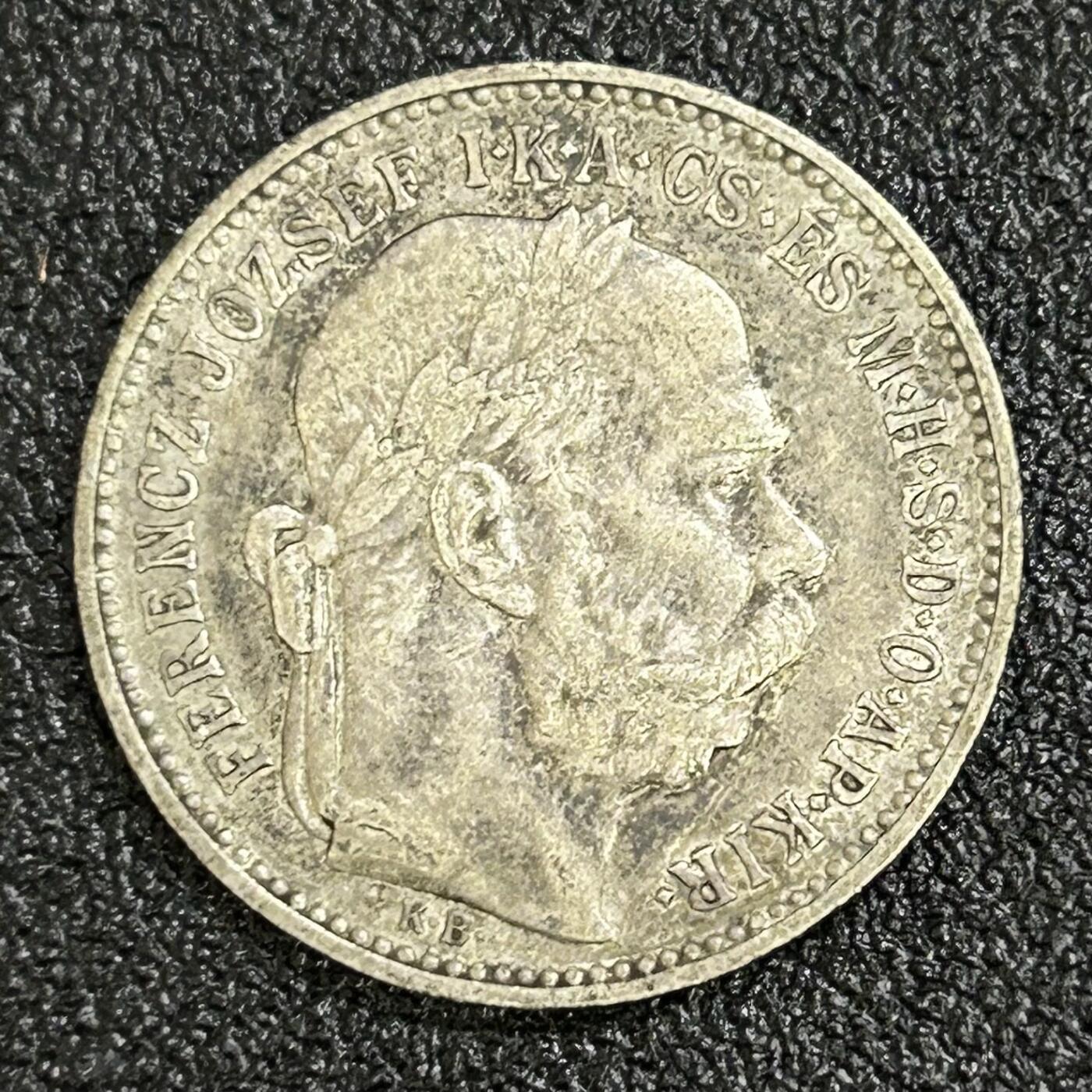 西秦中古拍卖第七十三期 奥匈帝国1克朗银币 1894年1克朗 弗朗茨·约瑟夫一世 重4.8克