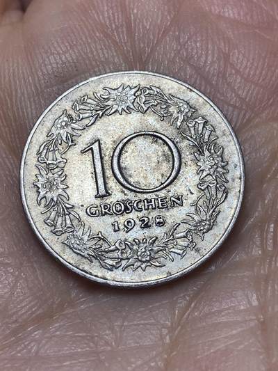 2026年第十二场(总第一百八十一场）外国好品散币场(免佣金) - 奥地利🇦🇹1928年10格罗申(二战前共和国时期第二套，发行量最少年份，仅发行3年)