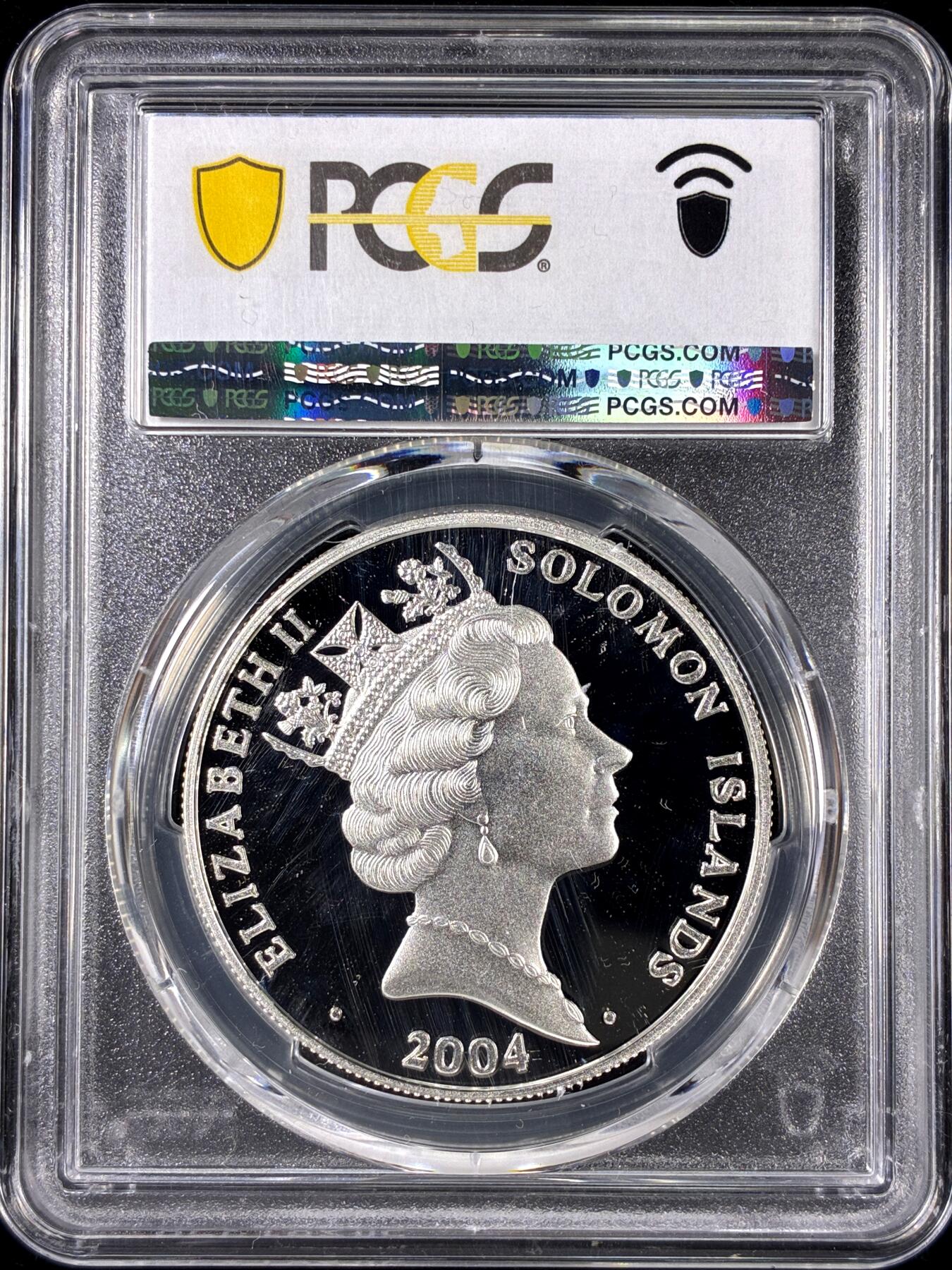 【雨安】【直播拍卖】【第0126期-评级币章】2026-01-24 周六 19:30 [评级现代] Solomon Islands 所罗门群岛 10元 2004年 帆船 PCGS-PR69DCAM 精制币