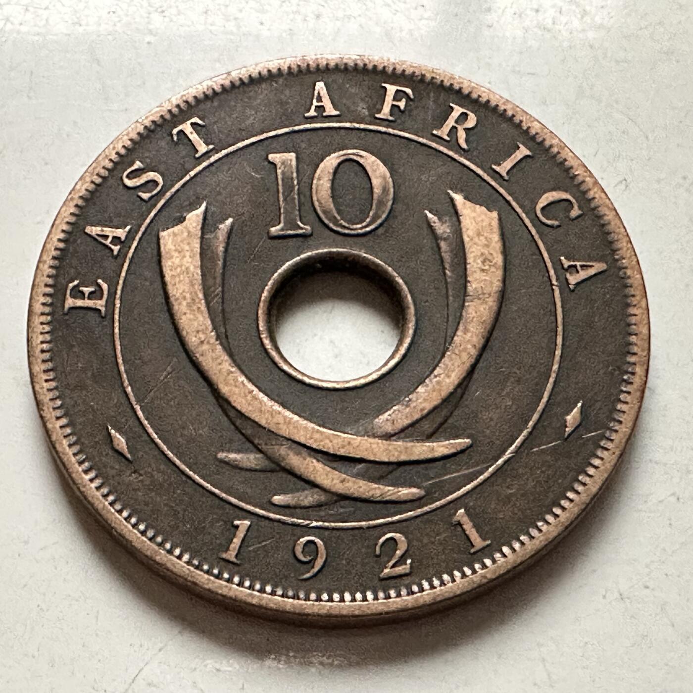 🌹外币初藏🌹🐯2026年第10场  每周二四六晚8️⃣点 接代拍 英属东非1921年10分