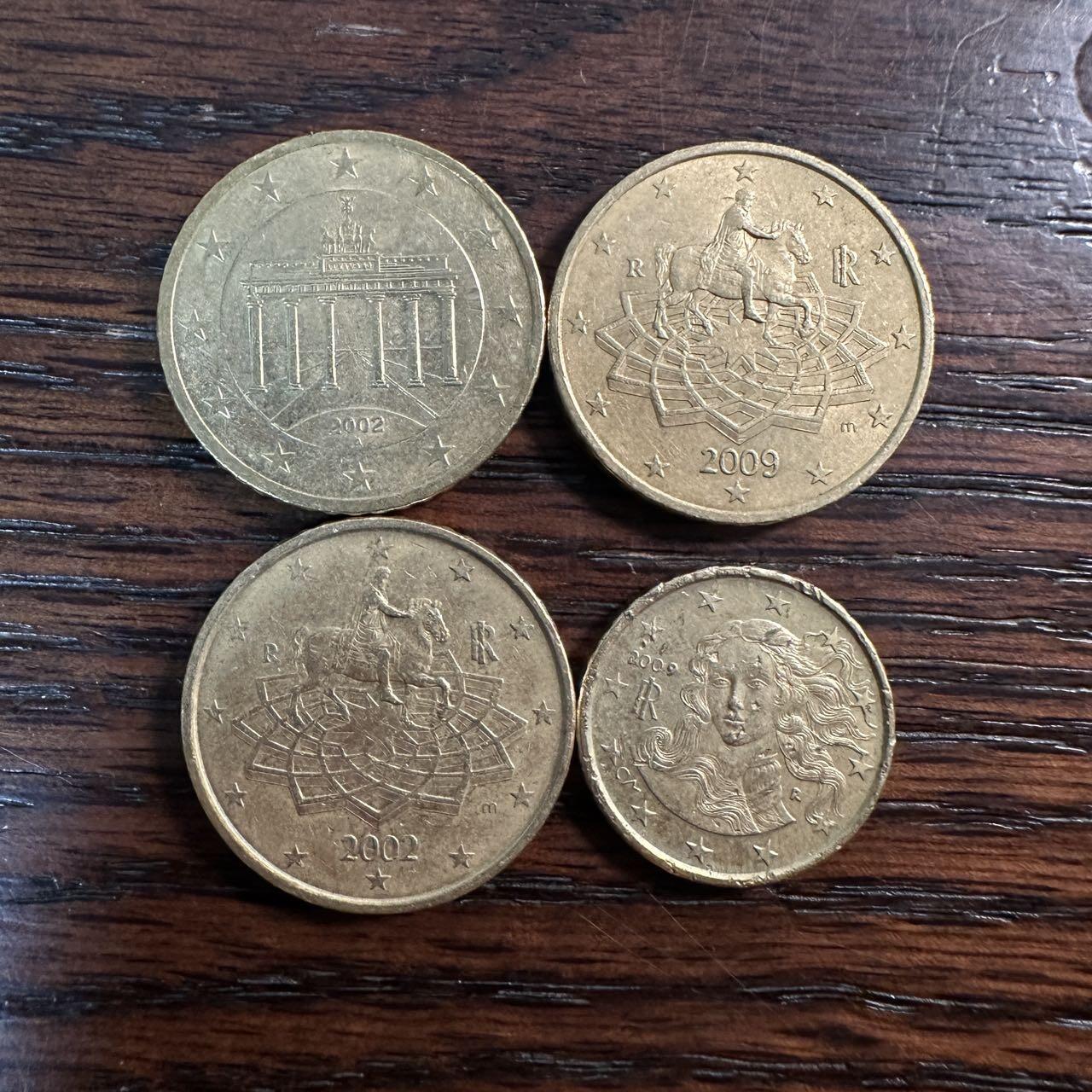 蒂克钱币- 第56场 外国散币免佣金限时拍 欧元区 辅币4枚