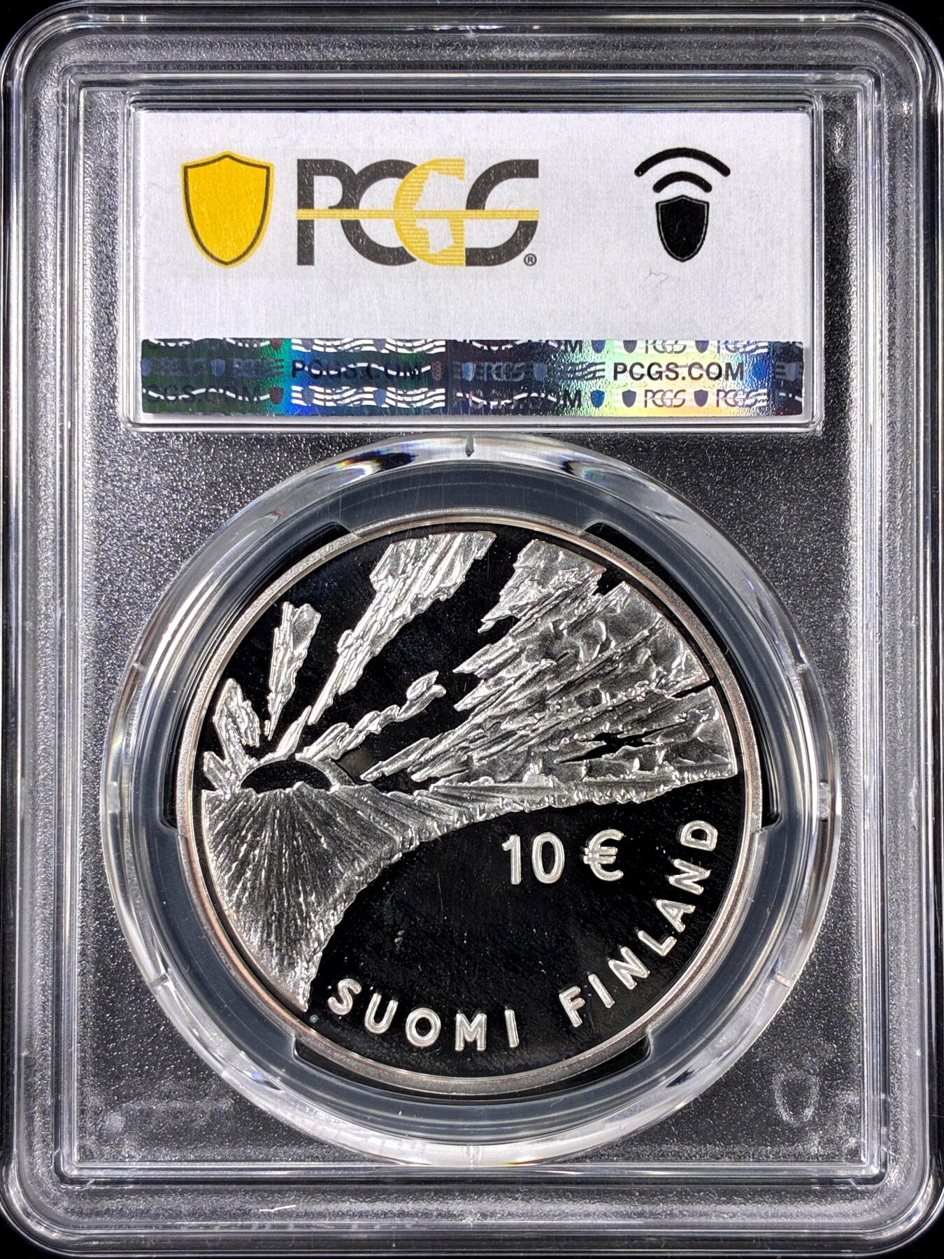 【雨安】【直播拍卖】【第0126期-评级币章】2026-01-24 周六 19:30 [评级欧元] Finland 欧元 芬兰 10欧元 2004年 芬兰名族思想家斯内尔曼 PCGS-PR68DCAM 精制币