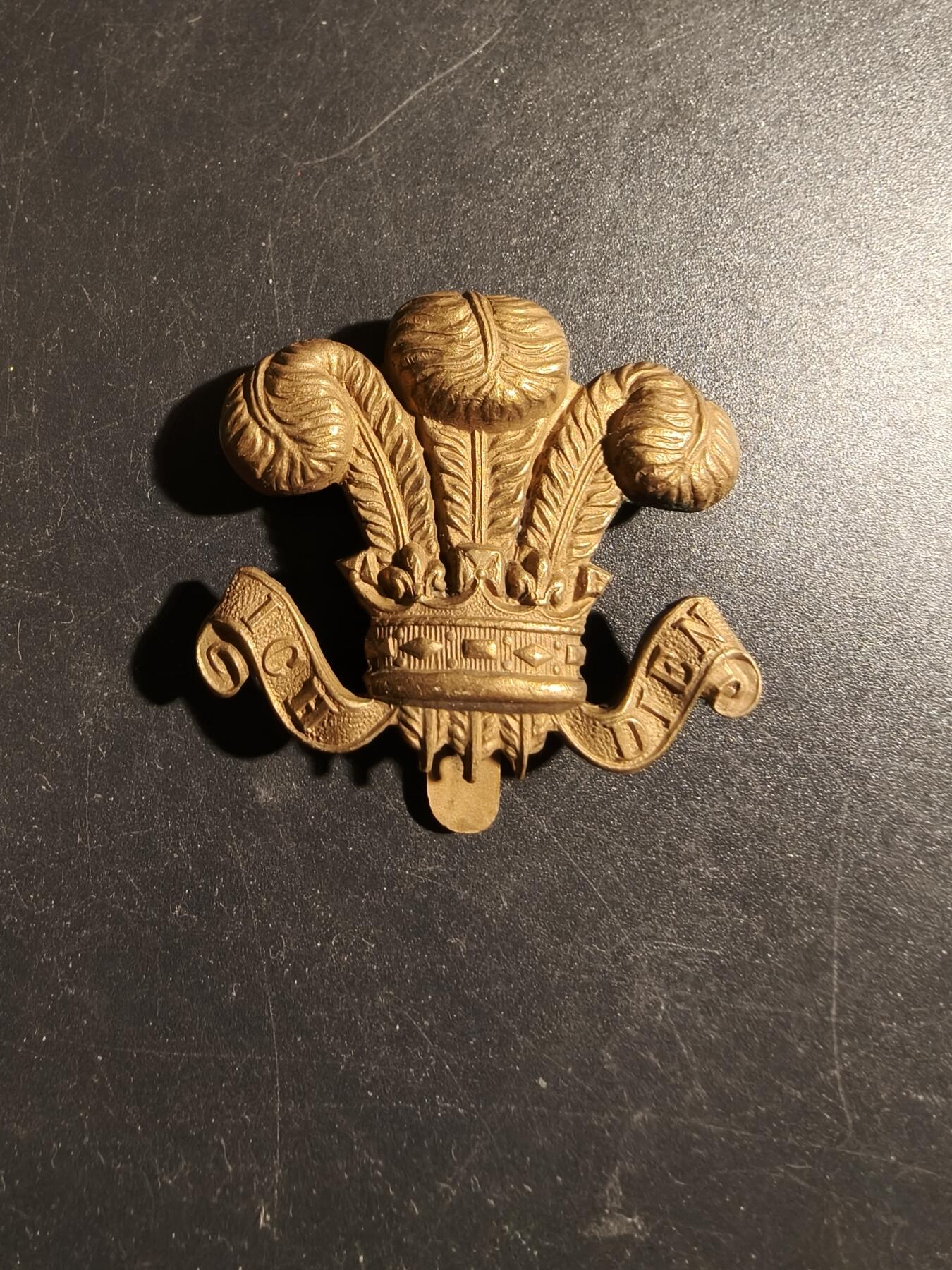 老王徽章第178期 英国柴郡义勇骑兵团帽徽    一战时期