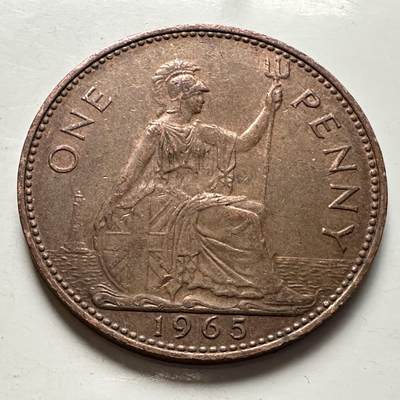 🌹外币初藏🌹🐯2026年第10场  每周二四六晚8️⃣点 接代拍 - 英国1965年一便士