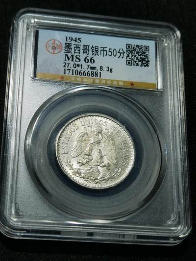 天下钱庄专场欢迎参拍 - 墨西哥小鹰50分银币