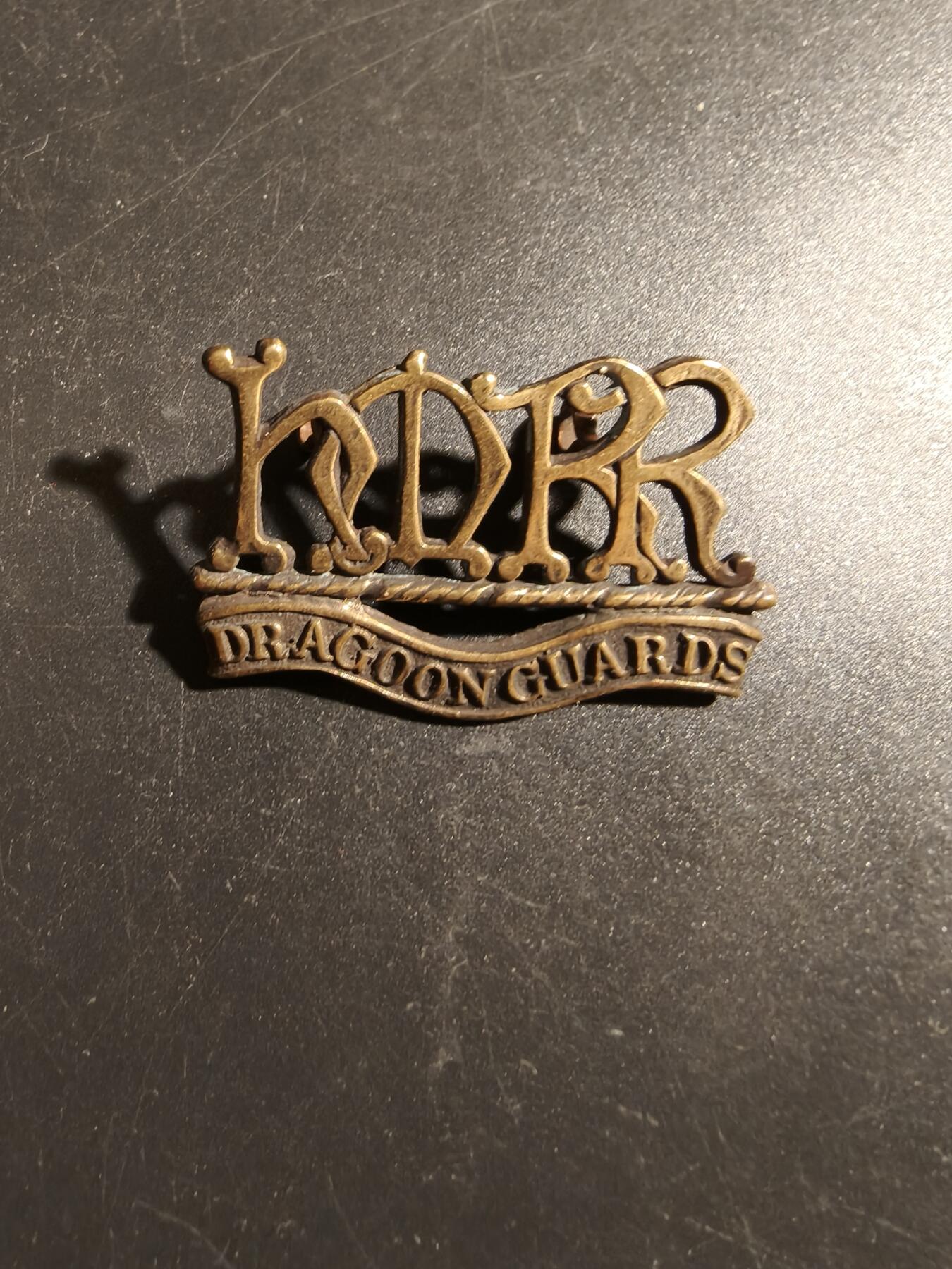 老王徽章第178期 英国龙骑兵卫队肩章    一战时期