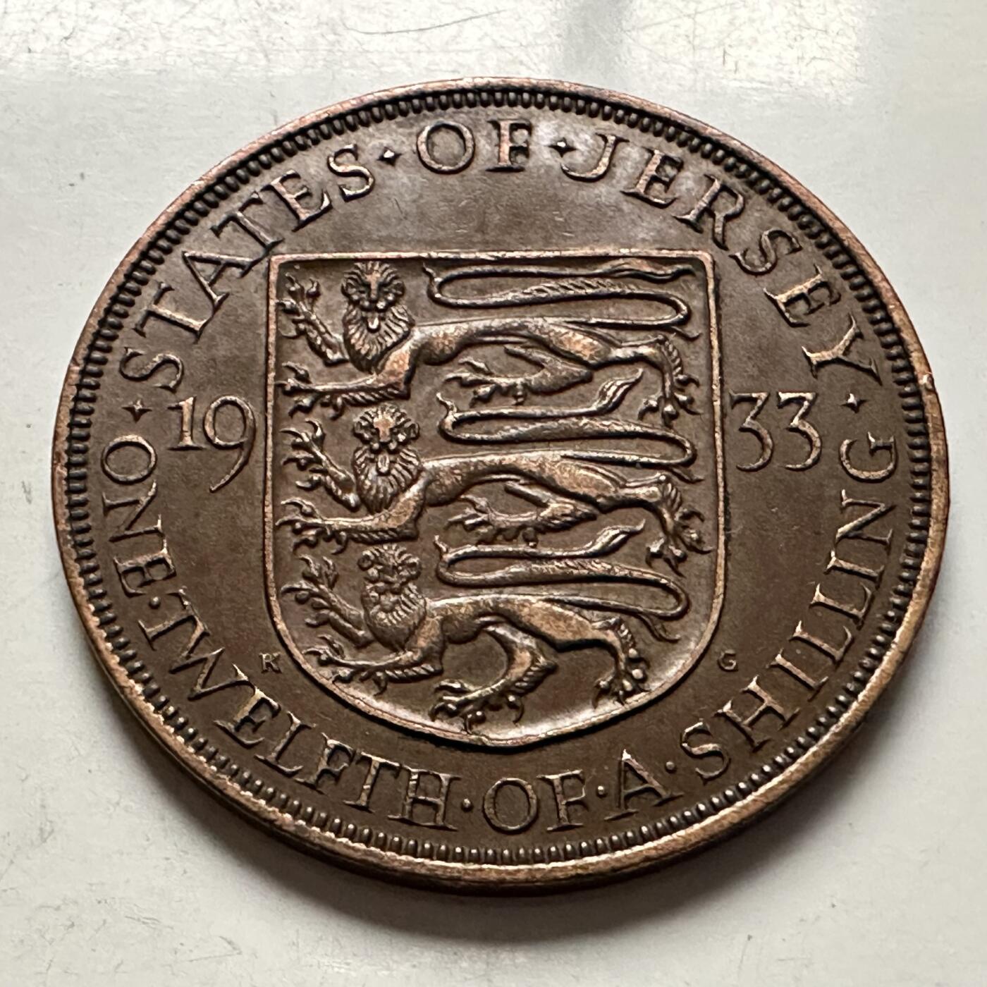 🌹外币初藏🌹🐯2026年第10场  每周二四六晚8️⃣点 接代拍 泽西岛1933年1/12先令