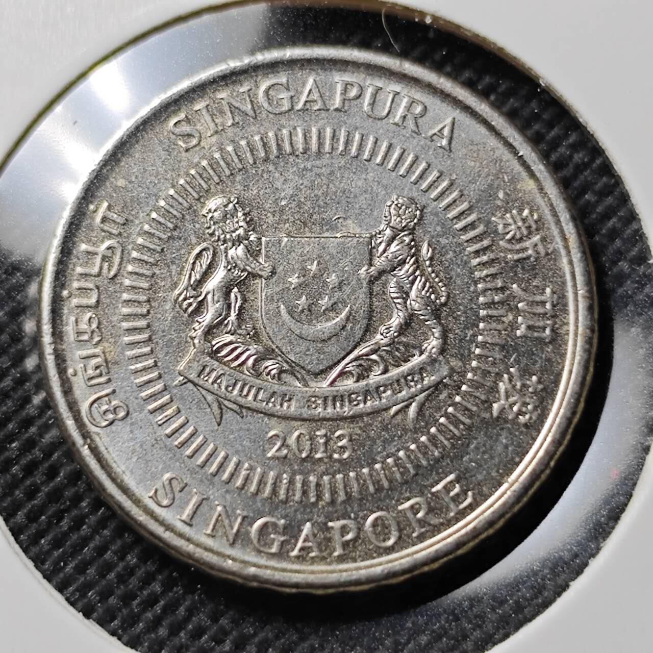 KK钱币收藏小铺  第388期  2月预留时间 周末发货  新加坡50分