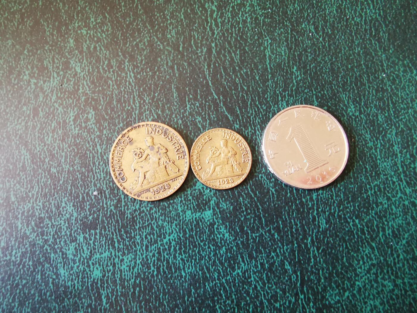 零零发外国硬币拍卖 无佣金 法国1923年商业法郎