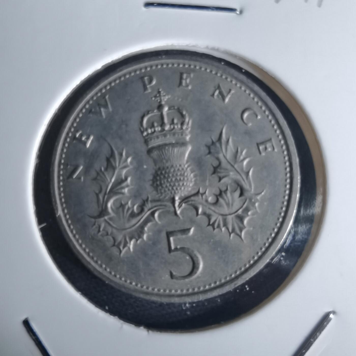 沼泽如烟--第971场 英国1969年5便士